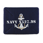 Нескользящий коврик для ванной Marine Business Free Style Navy 50215 500x400мм из синего хлопка
