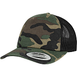 Brandit 7051-198-OS Кепка Camo Trucker Зеленый  Woodland / Black