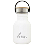 Laken BSB35BL Basic 350ml Крышка из нержавеющей стали и бамбука Белая White