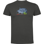 Kruskis CA65500646K044 Футболка с коротким рукавом GT Extreme Fishing Серый Dark Grey 3XL