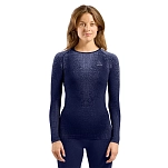 Odlo 196291-21119-xl Базовый слой с длинным рукавом Performance Warm Blackcomb Skipper Blue 30x25x2