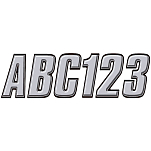 Trac outdoors 328-SIBLK800 Series 800 Регистрационное письмо Серебристый Silver / Black
