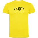 Купить Kruskis CA65500203S008 Футболка с коротким рукавом Simply Fishing Addicted Желтый Yellow M 7ft.ru в интернет магазине Семь Футов