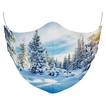 Otso FM-WL20-ULXL Winter Landscape Маска для лица Многоцветный Blue L-XL