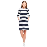 Sea ranch 20-6-109-4008-l Платье-миди с длинным рукавом Ronja Sr Navy / Pearl 30x25x2