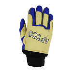 Рыбацкие перчатки Aftco Wire Max GLOVEWM3-XL XL из жёлтой спандуры и EVA для ловли крупной рыбы в морской воде