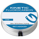 Купить Kinetic F509-038-095 Get Hooked Фторуглерод 20 M Бесцветный Clear 0.310 mm  7ft.ru в интернет магазине Семь Футов