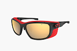 Спортивные очки Demetz Piment 2.0 / Matt Black / Matt Red Brown With Gold Mirror Cat.3, piment205163bk57