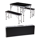 Купить Redcliffs 441920-Black-OS Складной Camping Столовый сервиз с 2 Скамейки Черный Black 7ft.ru в интернет магазине Семь Футов