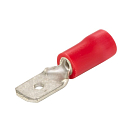 SEATEC Лопаточный разъем «папа» / красный / 0,5–1,5 мм² / упаковка из 50 шт.