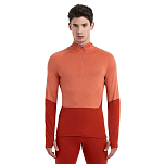 Icebreaker 0A56QGA98M Базовый слой с длинным рукавом Merino 200 Sonebula Оранжевый Molten / Ember / Snow M