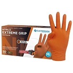 Cuatro gasa CU-GDNIT-NA-XGSP-M Extreme Grip Нитриловая перчатка 50 единицы  Orange M