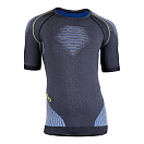 Купить UYN U100049-G976-S/M Базовый слой с длинным рукавом Evolutyon Серый Anthracite Melange / Blue / Yellow S-M 7ft.ru в интернет магазине Семь Футов
