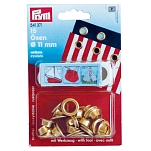 Prym 404985 15 куски Тенты Вставлять УСТАНОВЛЕН Bronze 11 mm