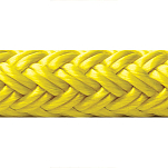 Seachoice 50-40821 Fender Line 6 mm Double Braided Nylon Rope Желтый Yellow 1.8 m 