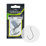 Wizard 47892600 Catfish Allround Крючки С Одним Глазком Бесцветный Silver 6/0