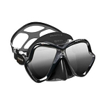 Маска для плавания из бисиликона Mares X-Vision Ultra LS 411052 черный/черный зеркальные стекла