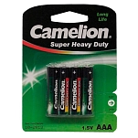 Camelion 717007 AAA Сверхтяжелый 550mAh 1.5V 4 Единицы Black / Green