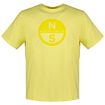 North sails 692972-0471-L Футболка с коротким рукавом Basic Желтый Limelight L