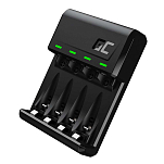 Green cell GRADGC01 Akku Ni-MH AA/AAA Аккумулятор Зарядное устройство USB-C Серебристый Black