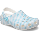 Купить Crocs 210988-16s-j1 Деревянные башмаки Classic Gingham White / Blue 35x25x15 EU 32 7ft.ru в интернет магазине Семь Футов