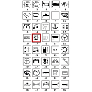 Купить Клавиша со светящимся символом "Холодильник" Carling Technologies Contura II из черного поликарбоната, Osculati 14.193.47 7ft.ru в интернет магазине Семь Футов