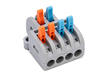 SEATEC Клемма подключения 2 входа - 4 выхода / 0,2 - 4 мм2 / 5 шт.