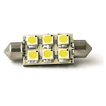 Dixplay 020046 SV8.5 8-35V 1W Гирлянда 6 Тепло белый Вел Трансфер Лампочка Grey 42 x 16 mm