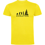 Kruskis CA65500503S133 Футболка с коротким рукавом Evolution Sail Желтый Yellow 2XL