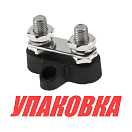 Клемма-штифт двойная с перемычкой, M8, черная (упаковка из 16 шт.) Marine Rocket 4620136056892_pkg_16