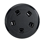 Can 65392 4´´ Инспекционный лючок/люк регистрации Asa Black 11 cm