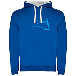 Kruskis SU1067060501S239 Толстовка с капюшоном Stella Sail Two-Colour Голубой Royal Blue / White 3XL