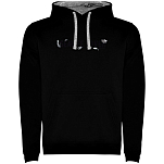 Kruskis SU1067040258C079 Толстовка с капюшоном Sealife Lover Two-Colour Черный Black / Grey XL