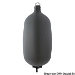 FENDERTEX C104 inflatable fender dark grey Osculati 33.301.54