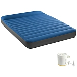 Intex 64012 Надувной матрас TruAire 137x191x22cm Голубой Blue / Black 137x191x22cm
