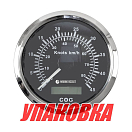 GPS-спидометр аналоговый 0-45 узлов, черный циферблат, нержавеющий ободок, выносная антенна, д. 85 мм, Marine Rocket (упаковка из 8 шт.) SMAGPS045BSMR_pkg_8