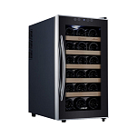 Винный шкаф термоэлектрический Libhof Amateur AM-18 Black 340х510х642мм на 18 бутылок черный с белой подсветкой