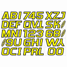 Купить Trac outdoors 328-YEBLK700 Series 700 Регистрационное письмо Желтый Yellow / Black 7ft.ru в интернет магазине Семь Футов