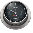 Купить Barigo 3876 Racing 85 Индикатор прилива из атласной нержавеющей стали Silver / Black 85 mm 7ft.ru в интернет магазине Семь Футов