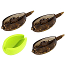 Купить Mikado AMFA03L-SET2B Method Aperio L B+Mould Set Кормушка фидерная прикормочная Коричневый Brown 20 / 30 / 40 g 7ft.ru в интернет магазине Семь Футов