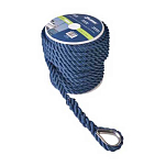 Talamex 01223612 12 mm 3 Strand Anchor Rope Голубой  Navy 30 m 
