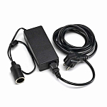 Indelb 9_4_001_2-0 Cable с вилкой европейского стандарта для портативных холодильников/морозильников. трансформатор CA/CC Серебристый Black