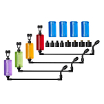 Prologic SVS72712 K1 Mega Индикатор свингера Бесцветный Red / Yellow / Green / Blue / Purple