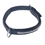 Horka 180801-0000-0232-60CM Кожаный ошейник Черный  Black / Silver 60 cm Охота