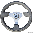 Tender steering wheel grey/polished SS Ø 280 mm, 45.138.02