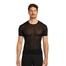 Купить Icebreaker 0a571f001/l Базовый слой с коротким рукавом Merino Blend 75 Cool-Lite™ Featherlight™ Crewe Black 30x25x2 7ft.ru в интернет магазине Семь Футов