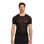 Icebreaker 0a571f001/l Базовый слой с коротким рукавом Merino Blend 75 Cool-Lite™ Featherlight™ Crewe Black 30x25x2