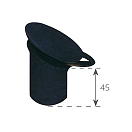 Купить Marine town 2828012 Поддержка с крышкой Серебристый Black 40 mm  7ft.ru в интернет магазине Семь Футов