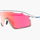Спортивные очки с диоптриями Demetz Hurry / White/Mat Blue Rose with Photochromic Red Mirror Cat.1 to 3, rx-115/hurry5054y4132