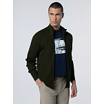 North sails 699795-0440-XL Свитер на молнии 12Gg Зеленый Forest Green XL